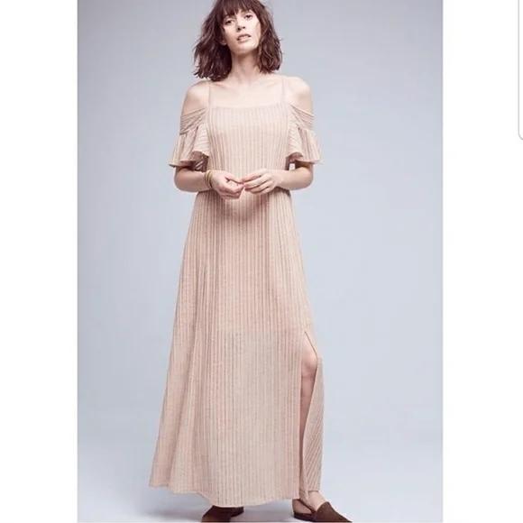 brown maxi knit dress Racerback Maxi Knit Dress main image 0